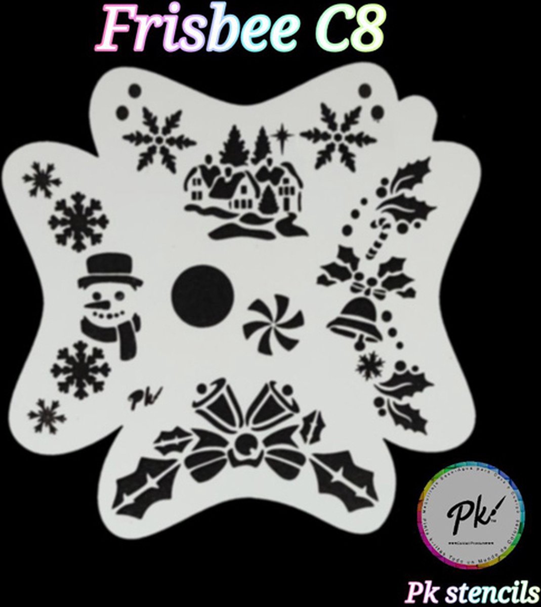 Frisbee Schminkstencil C8