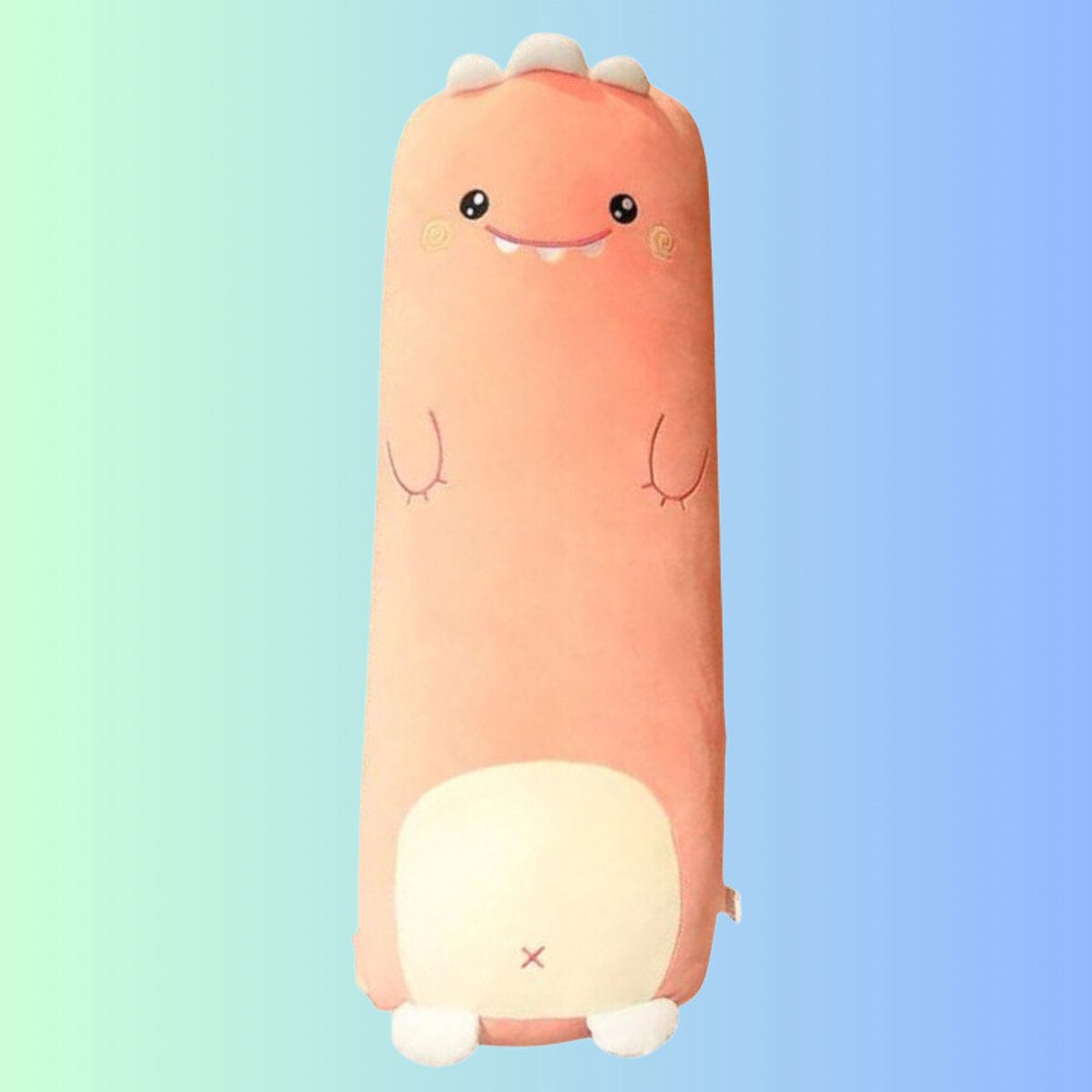 Frooneys Rex - Fat Sleeper Huggey knuffel kussen - Kawaii Plush Dino Knuffelkussen - Dinoknuffel 70 cm