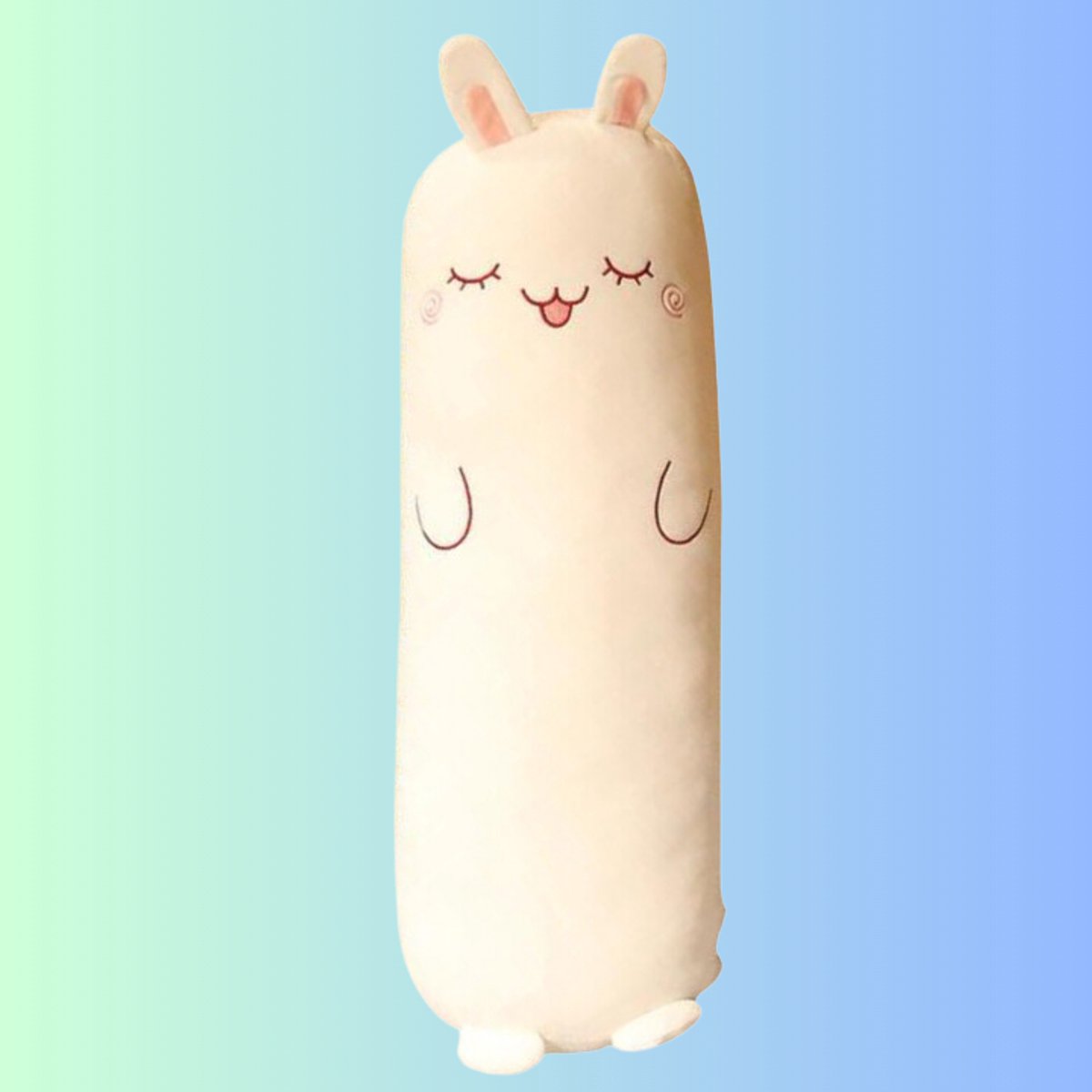 Frooneys Snowball - Fat Huggey plushie knuffel kussen - Kawaii Plush Konijn Knuffelkussen - Konijnenknuffel 70 cm