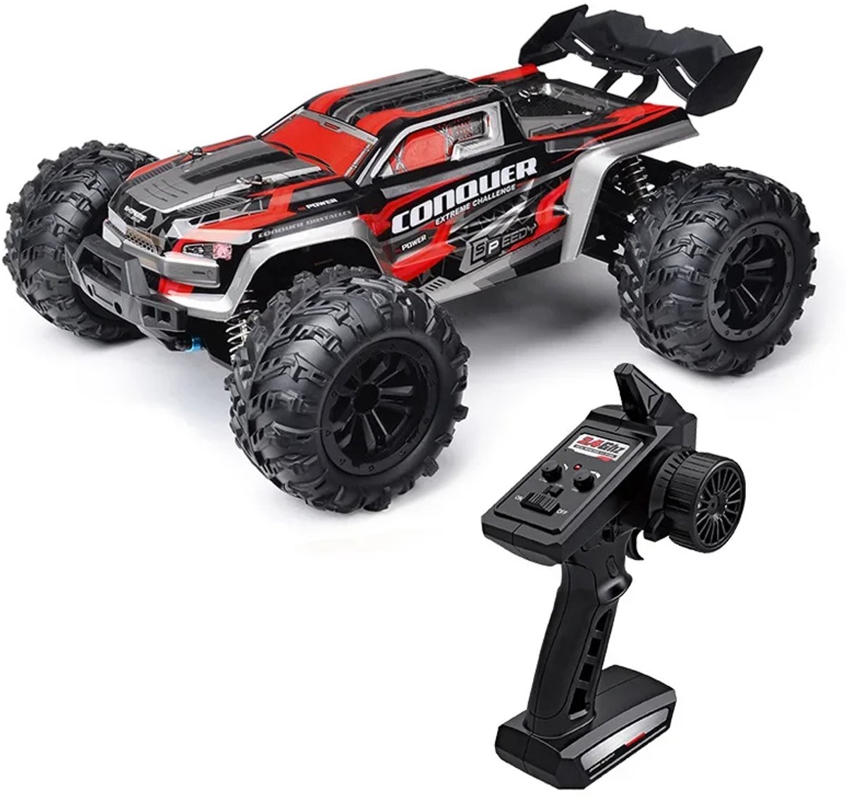Fubzz Radiografisch Bestuurbare Auto - RC Monster Truck 1:16 - 50 km/u - 4WD Off-Road - 2.4GHz Controller - Waterbestendig - Duurzame PVC Behuizing