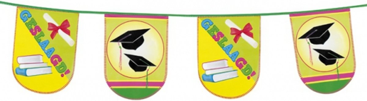 Geslaagd vlaggenlijn rond 6 meter