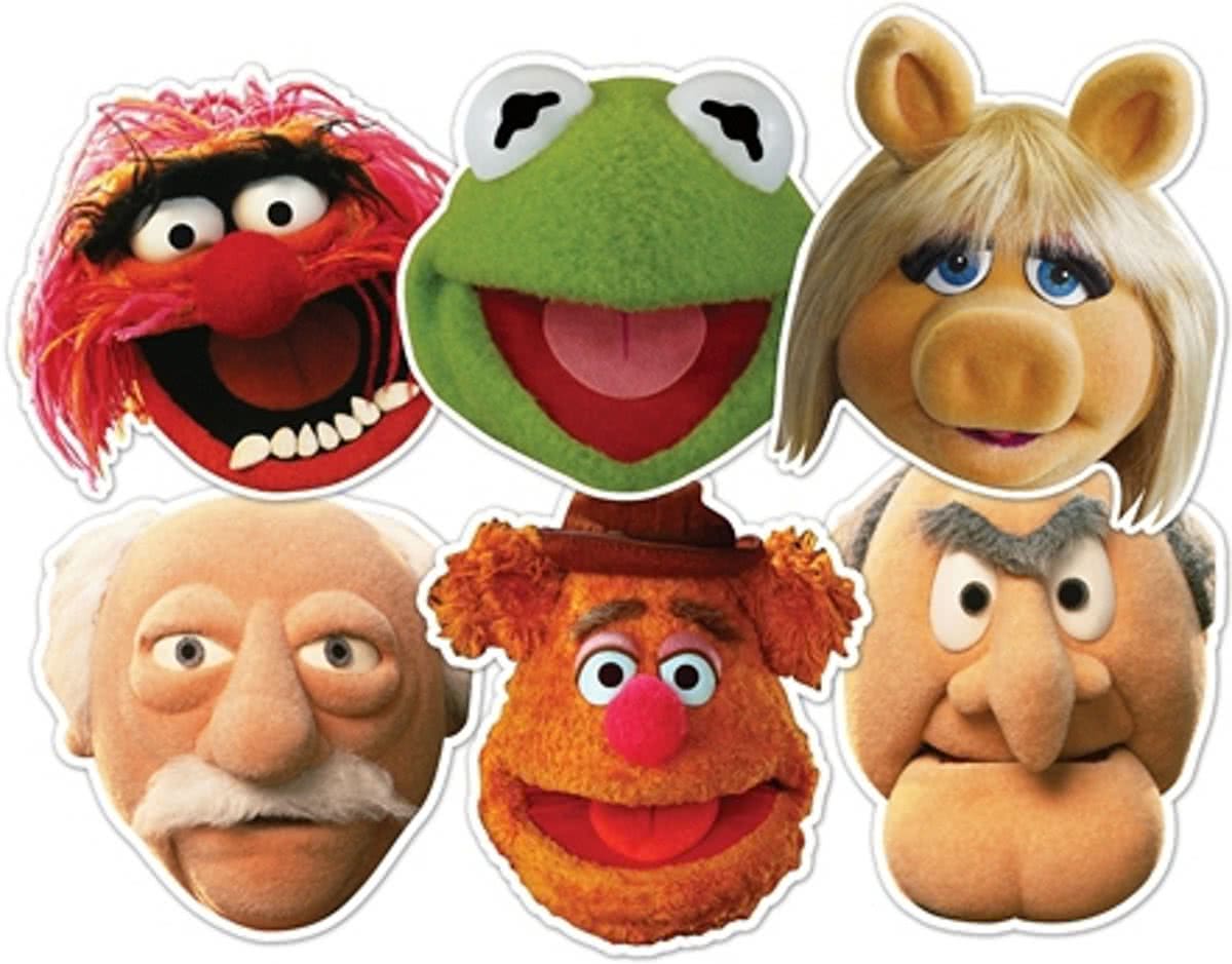 Muppetshow maskers 6 stuks