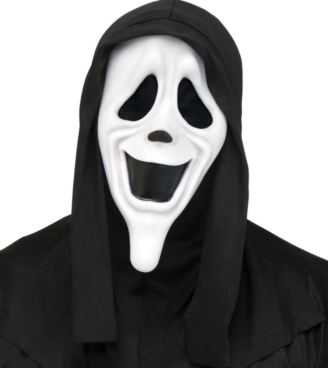 Scary Movie Masker - Ghost Face Smiley Mask - Uit de Film - Officieel - Gelicenseerd - Collectors Item - Scream - Ghostface - Halloween Kostuum (Alleen Masker)
