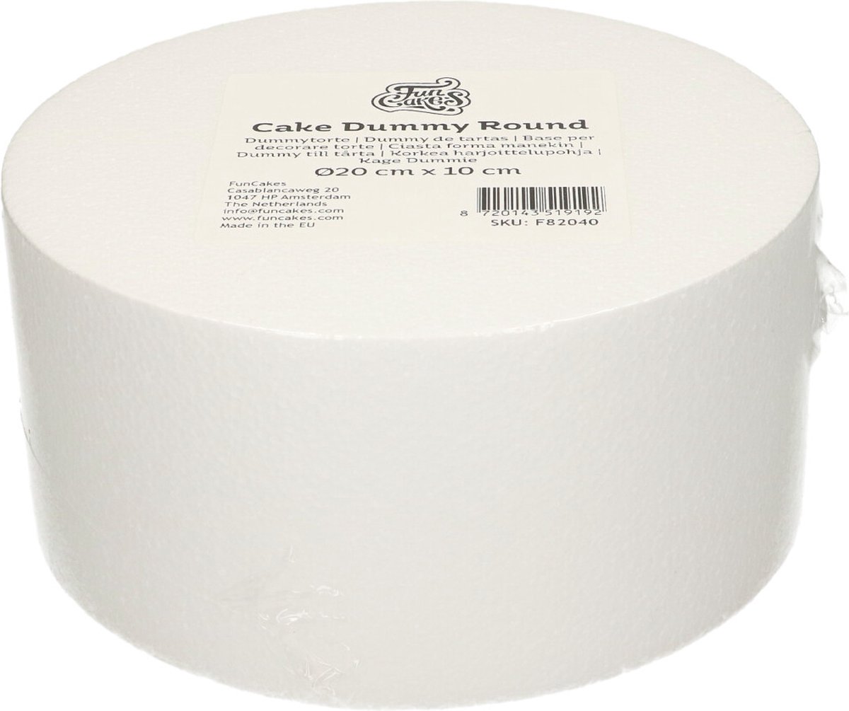 FunCakes - Taart Dummy - Rond - Ø20 cm x 10 cm