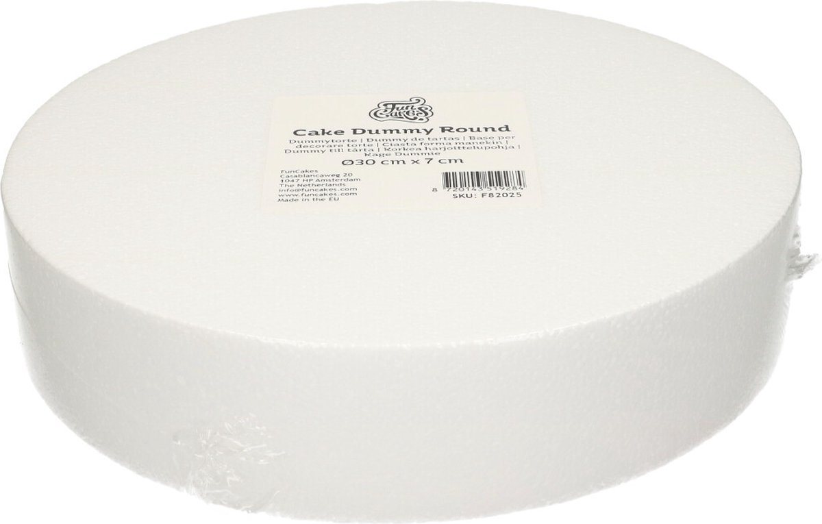FunCakes - Taart Dummy - Rond - Ø30 cm x 7 cm