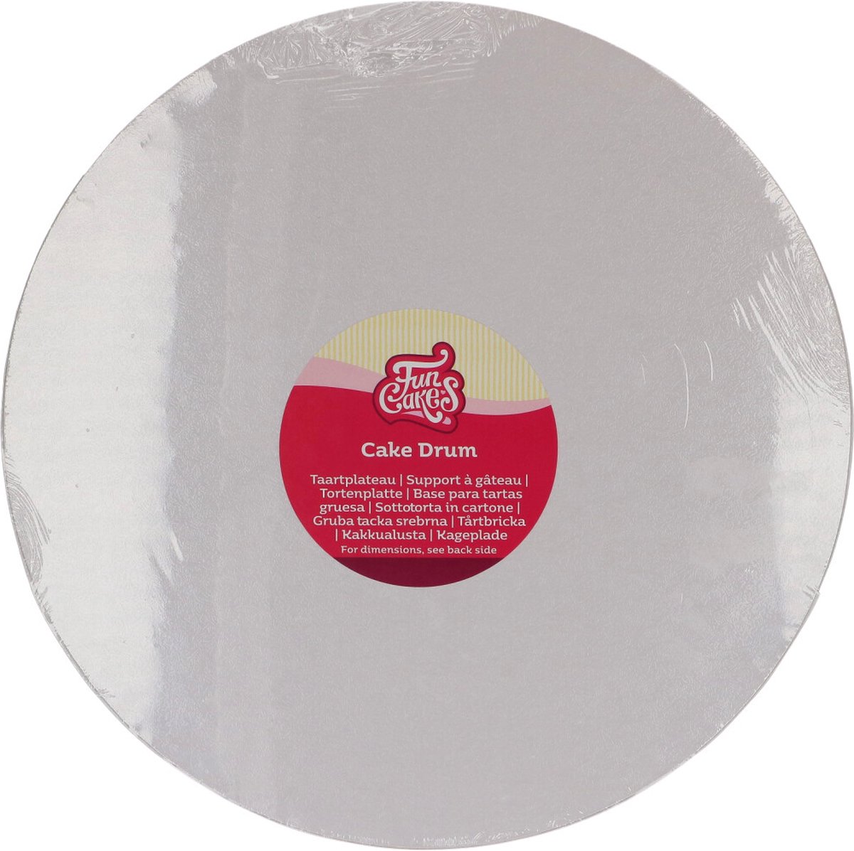 FunCakes Cake Drum - Taartplateau - Rond - Wit - Ø30,5 cm