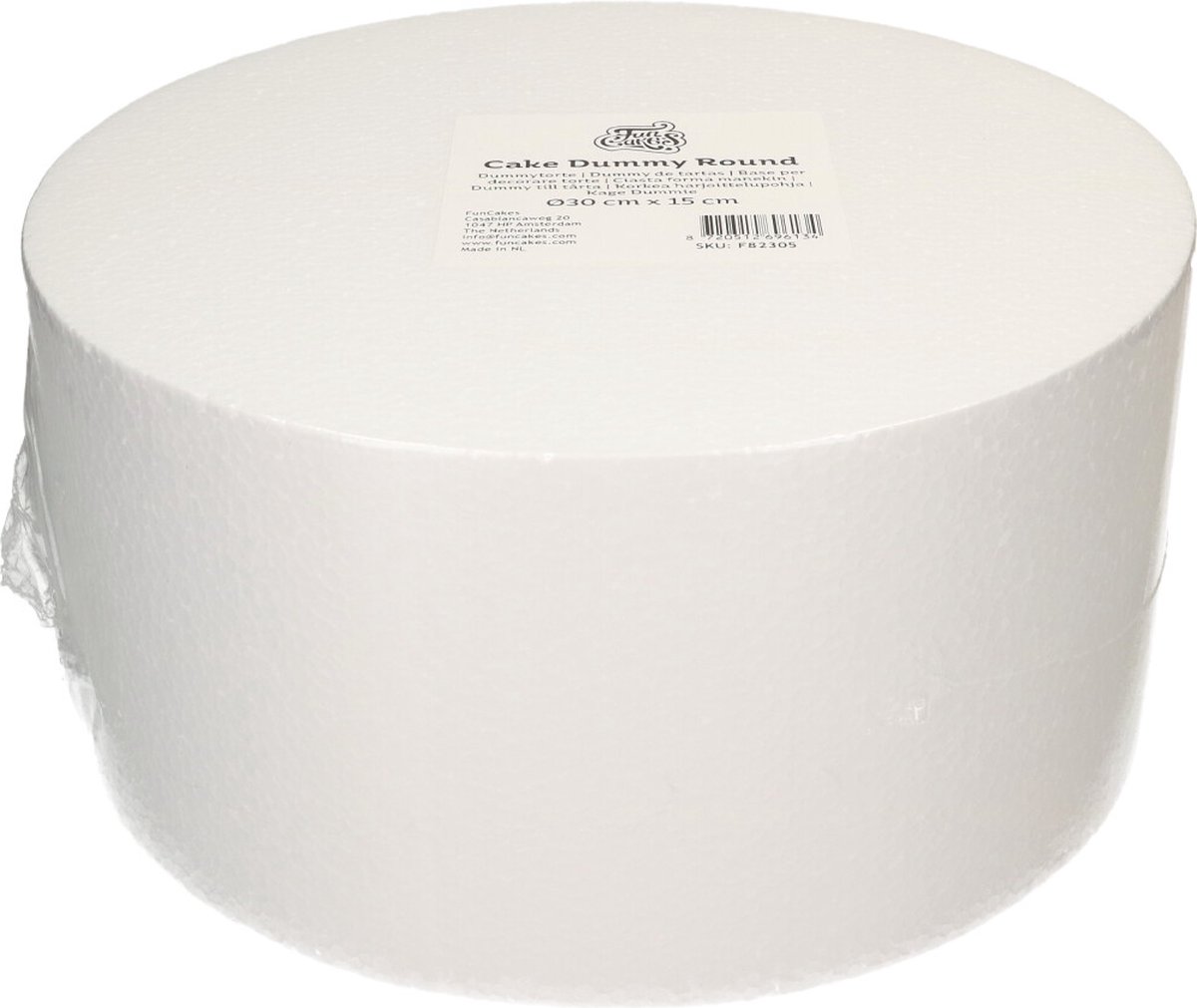 FunCakes Taart Dummy Rond Ø30 cm x 15 cm