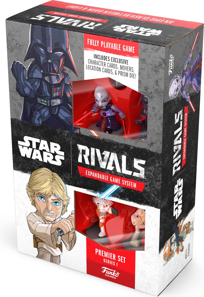 Funko Games Star Wars Rivals - Premier Set - Kaartspel - Uitbreidbaar spel - Verzamel alle 30 personages - Engelstalig