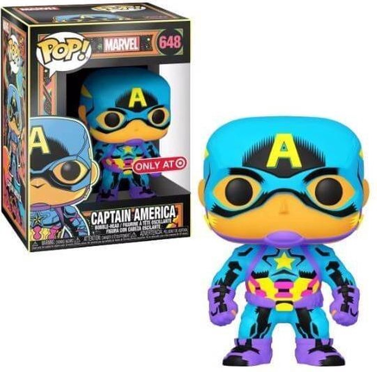Captain America (Black Light) -   Pop! - Marvel
