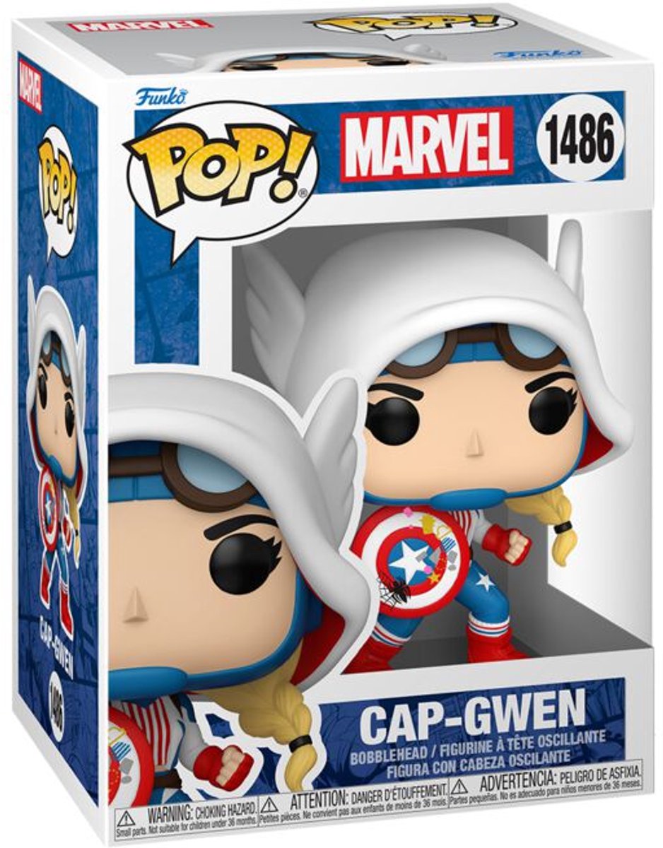Captain America Cap-Gwen vinylfiguur 1486 Unisex   Pop! - Neutraal - Standard