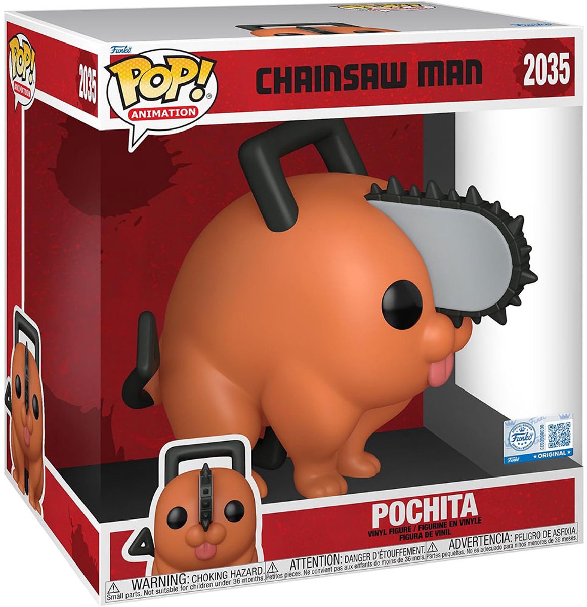 Chainsaw Man Pochita (Jumbo Pop!) vinylfiguur 2035 Unisex   Pop! - Neutraal - Standard