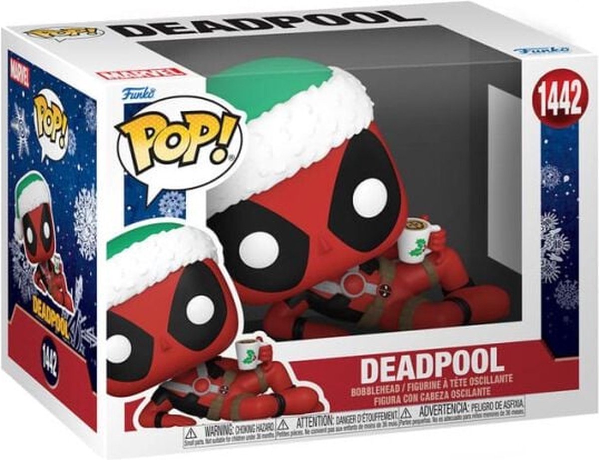 Deadpool Deadpool (Holiday) vinylfiguur 1442   Pop! meerkleurig