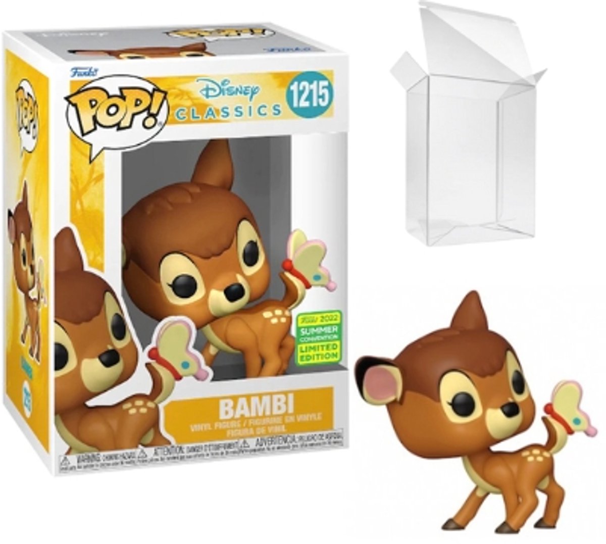 Disney Classics - POP N° 1215 - Bambi w/ Butterfly - 2022 Summer Convention Exclusive LE