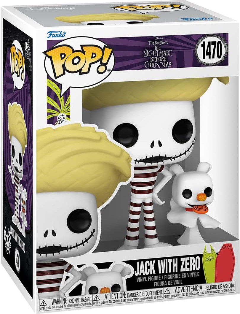 Disney Nightmare Before Christmas   Pop Vinyl: Jack with Zero
