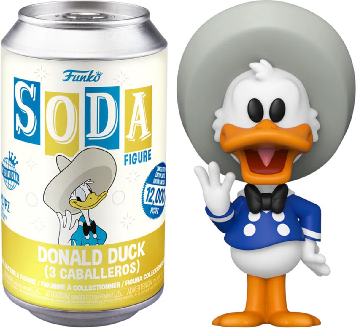 Donald Duck - Vinyl SODA Figure 3 Caballeros 11 cm