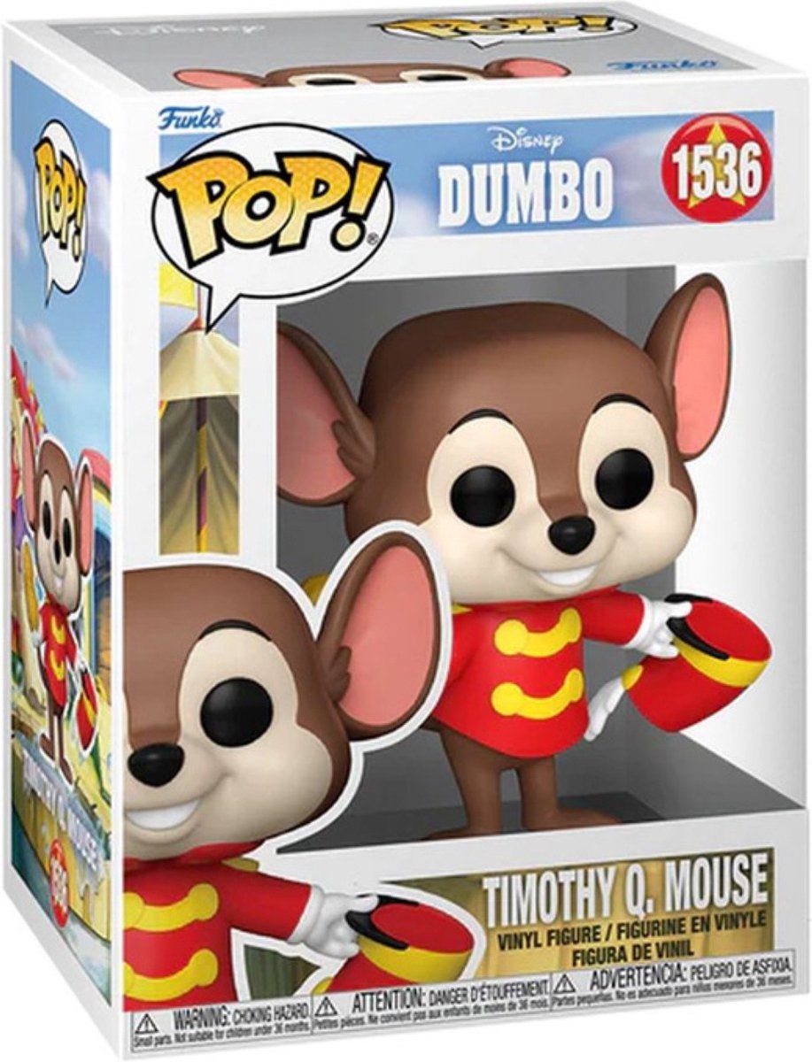 Dumbo Timothy Q. Mouse vinylfiguur 1536 Unisex   Pop! - meerkleurig - Standard