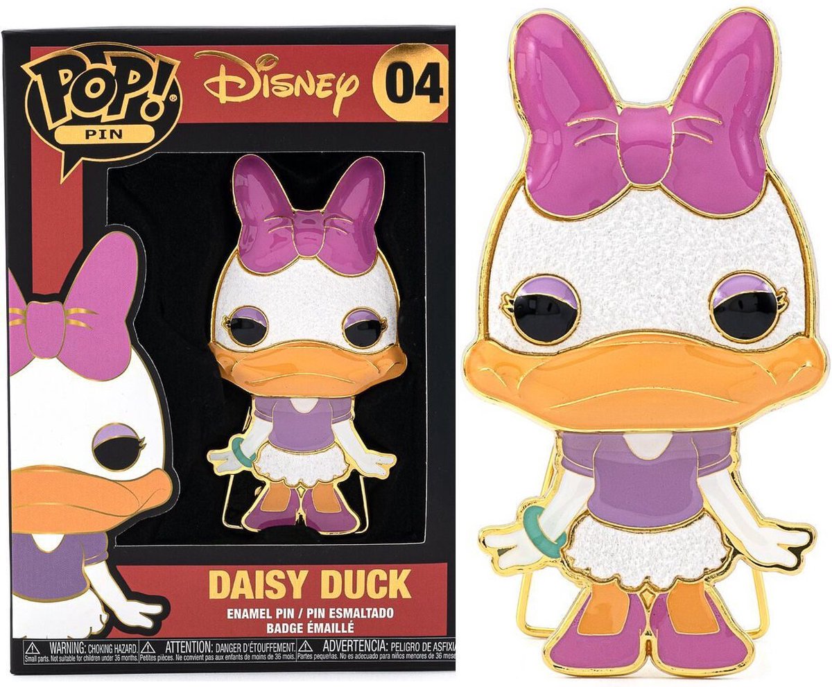 FUNKO Disney Daisy Large Enamel POP Pin 10cm