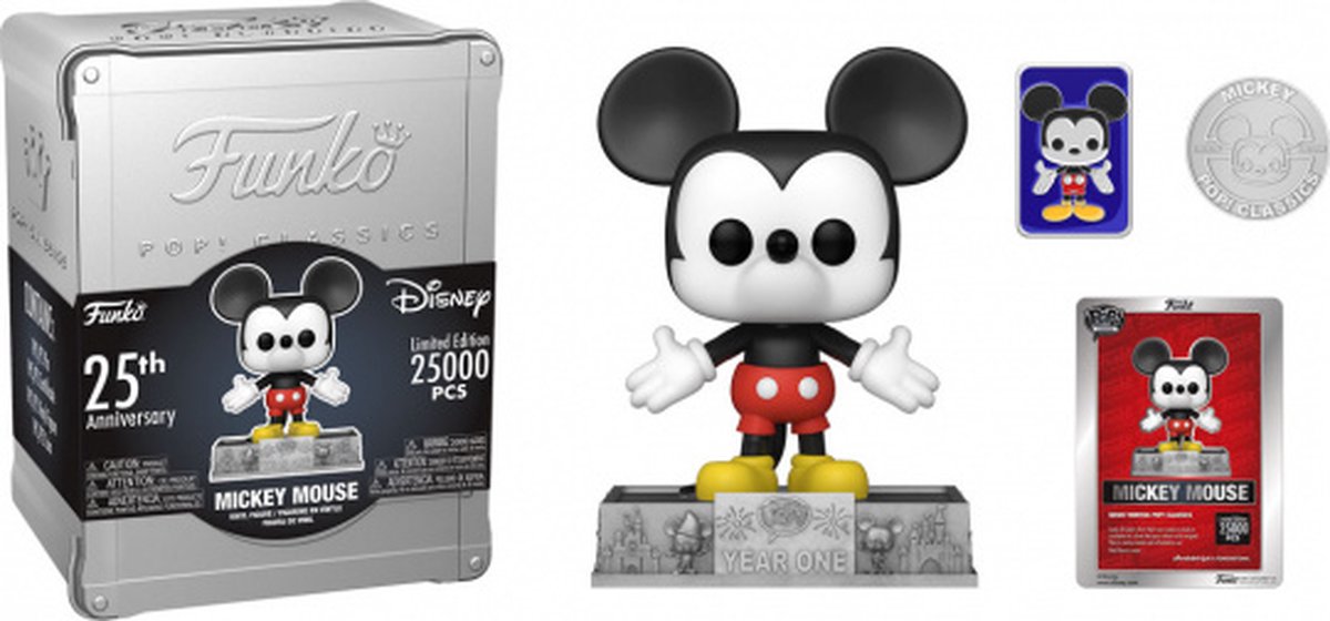FUNKO POP MICKEY MOUSE EXCLUSIVE 25TH ANNIVERSARY 25000 PCS