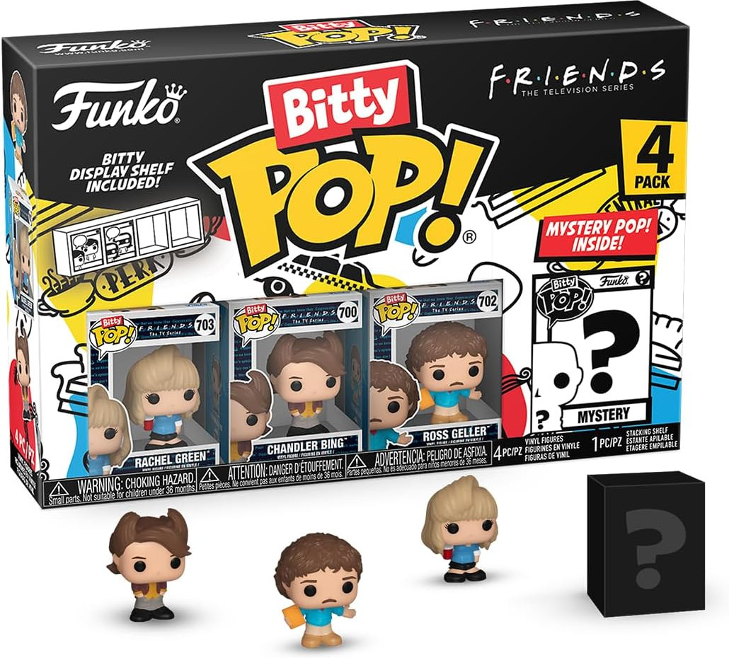 Friends   Bitty Pop! 4-Pack: Rachel Green / Chandler Bing / Ross Geller