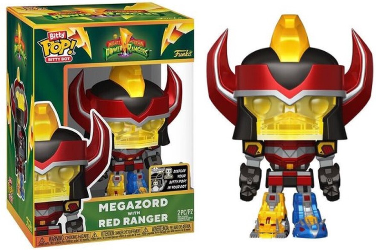   Bitty Bop Bitty Bot - Power Rangers Megazord With Red Ranger