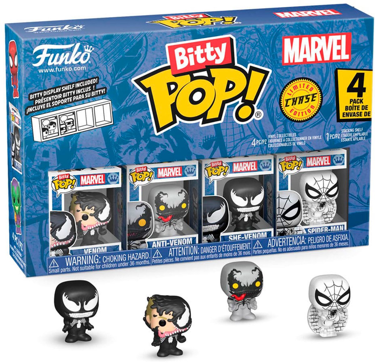   Bitty Pop! - Spider-man - Venom / Anti-Venom / She-Venom / Random Chase