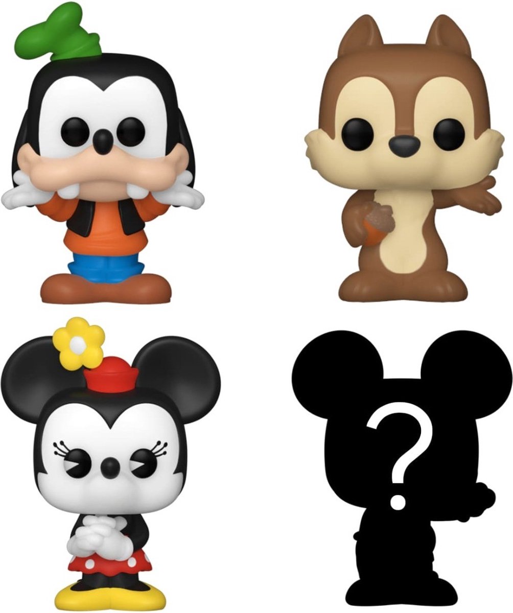   Bitty Pop! Disney Classics 4 Pack Goofy, Chip, Minnie Mouse and Mystery