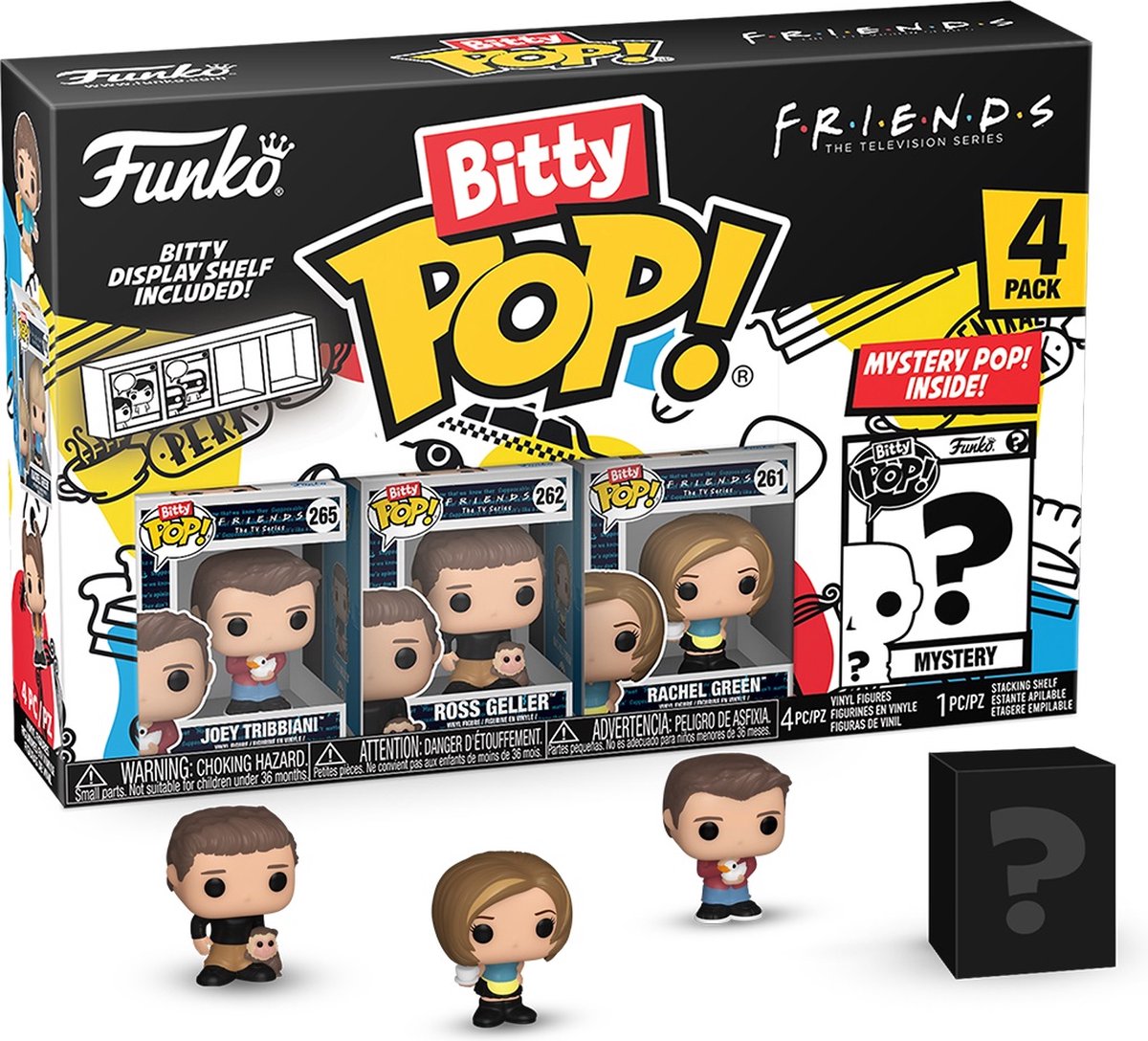   Bitty Pop! FRIENDS - Bitty Pop 4 Pack 2.5cm - Joey