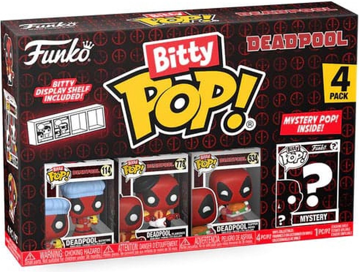   Bitty Pop! Marvel: Deadpool Bathtime 4-Pack