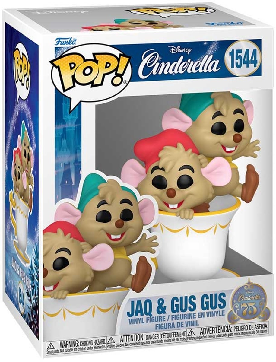   Cinderella 75th Anniversary POP! Disney Vinyl Figure J&G in cup 9 cm POP! Figuur