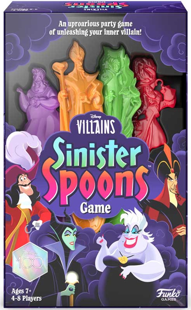   Disney Villains gezelschapsspel Sinister Spoons partyspel.