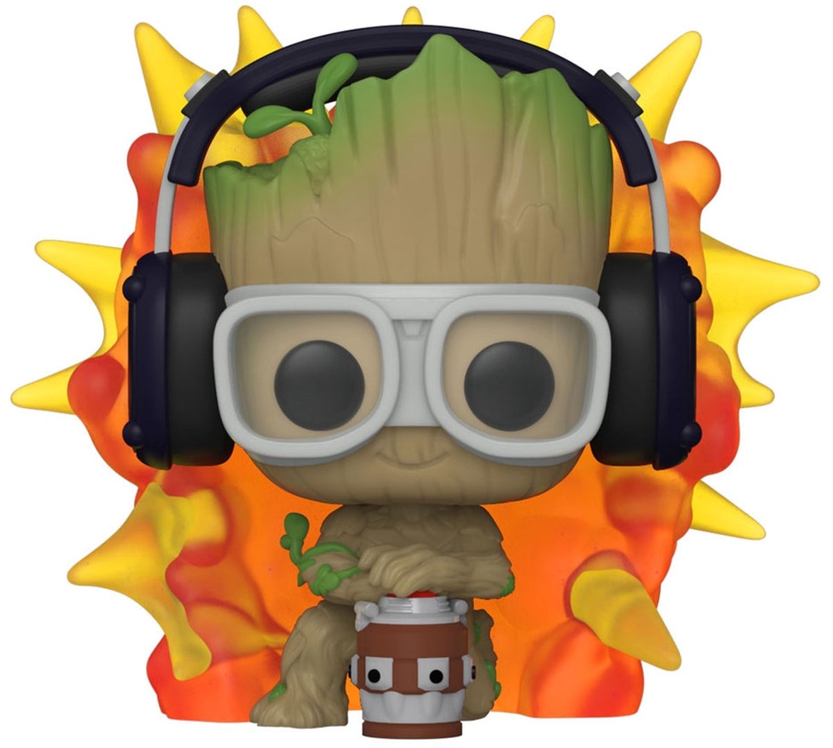   I Am Groot - Marvel POP! Groot With Detonator 9 cm Verzamelfiguur - Multicolours