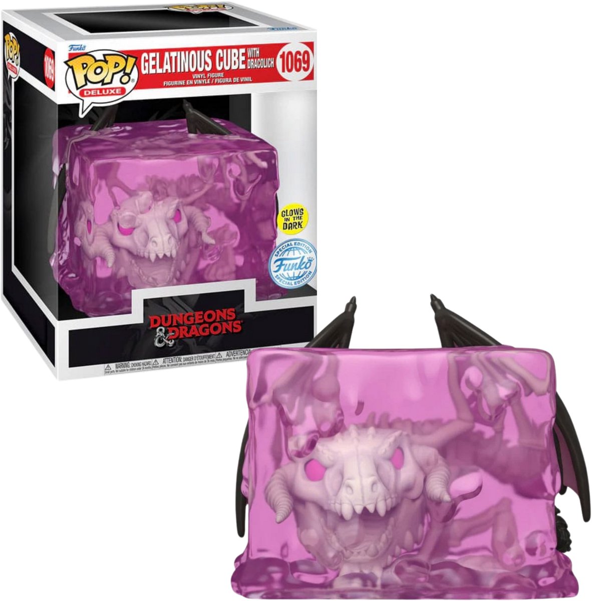   POP! DLX Gelatinous Cube with Dracolich GITD Dungeon & Dragons Exclusive