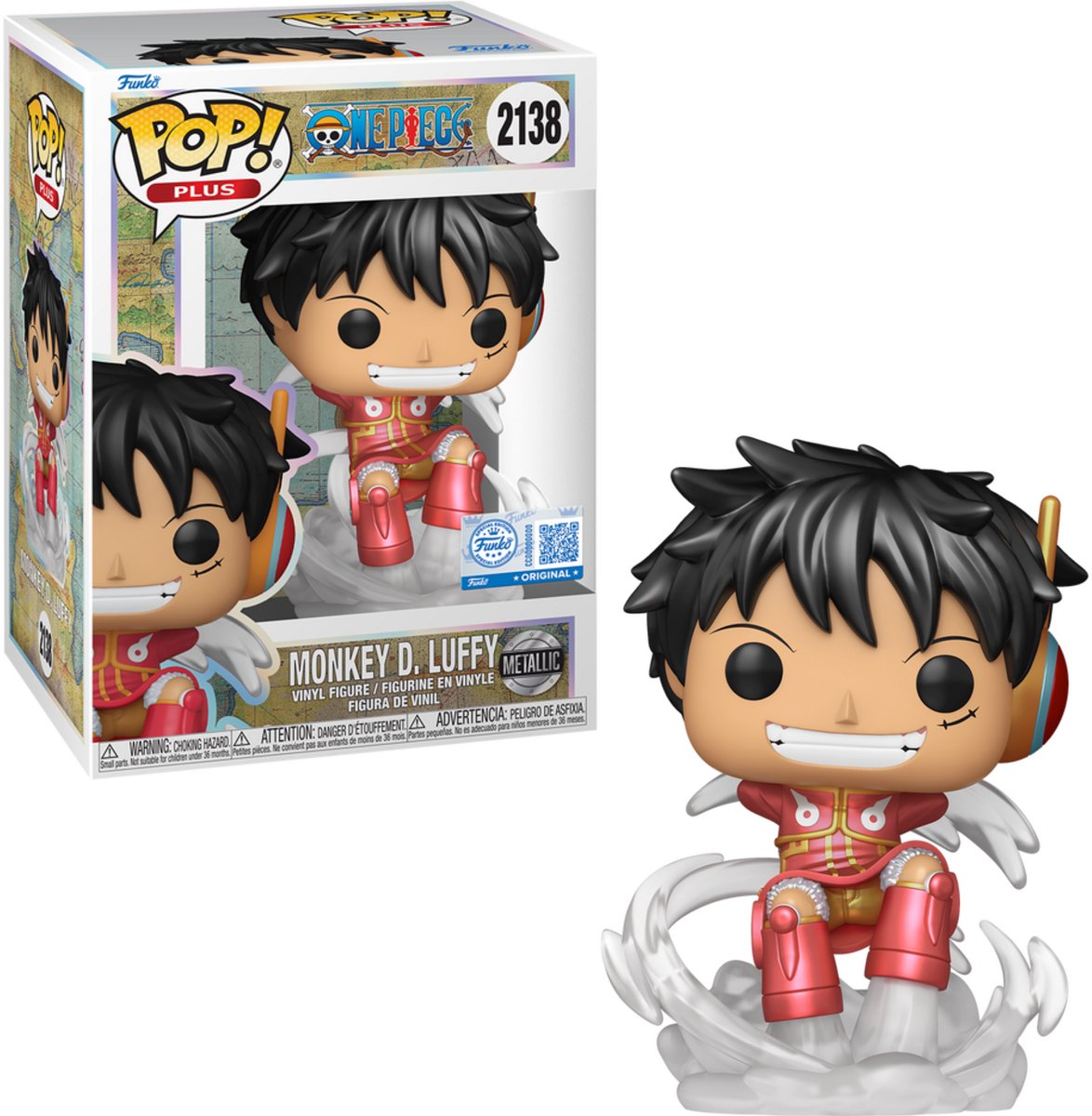   POP! One Piece 2138 One Piece - Monkey D. Luffy (Egghead Arc) (Metallic) EXCLUSIVE