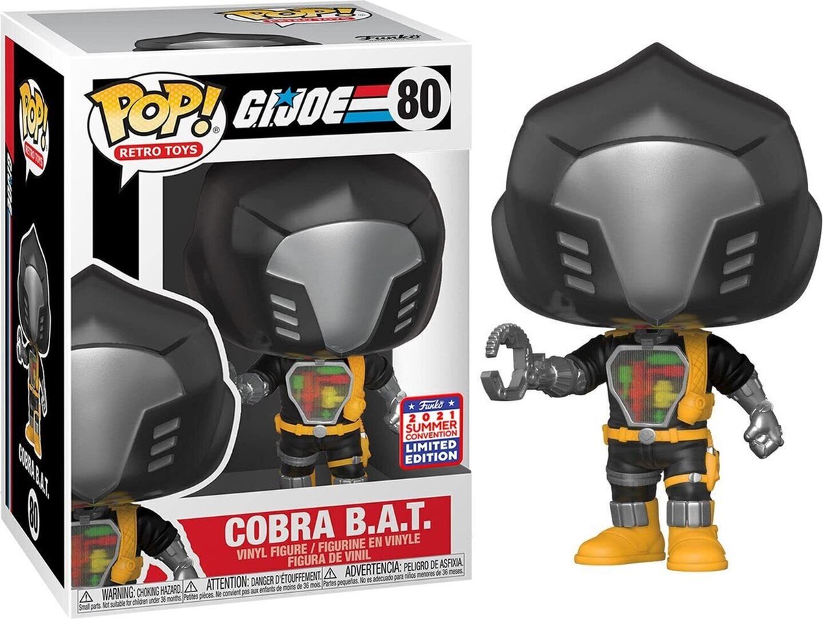   POP! Vinyl Retro Toys G.I. Joe-Cobra B.A.T. (2021 Summer Convention Limited Edition) (Diversen) Gebruikt