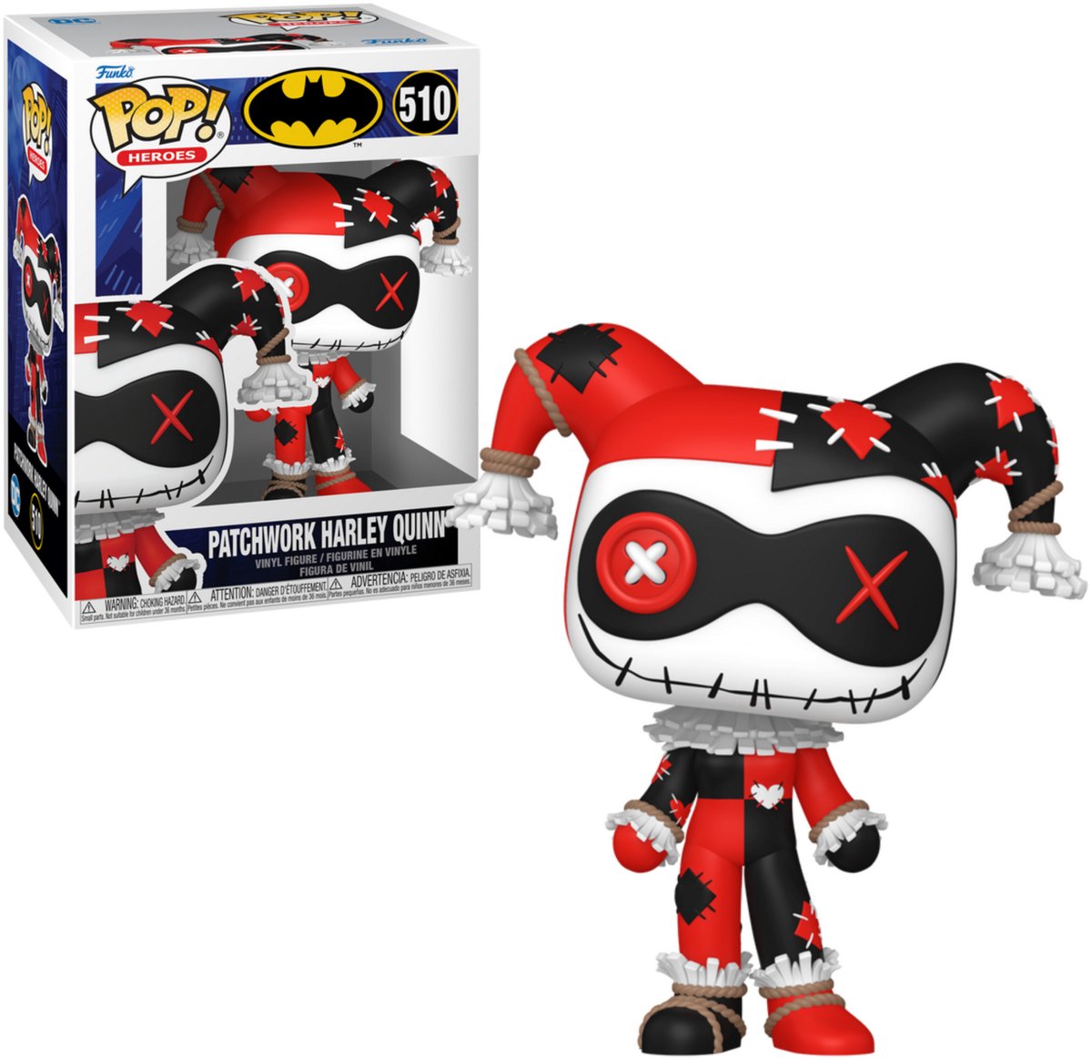   Patchwork Harley Quinn -   Pop! - Batman Figuur - 9cm
