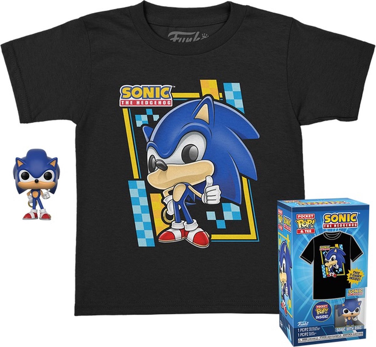   Pocket Pop! & Tee: Sonic the Hedgehog - L Kids
