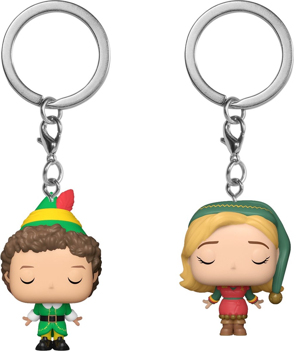   Pocket Pop! Keychain 2-Pack: Elf - Buddy & Jovie