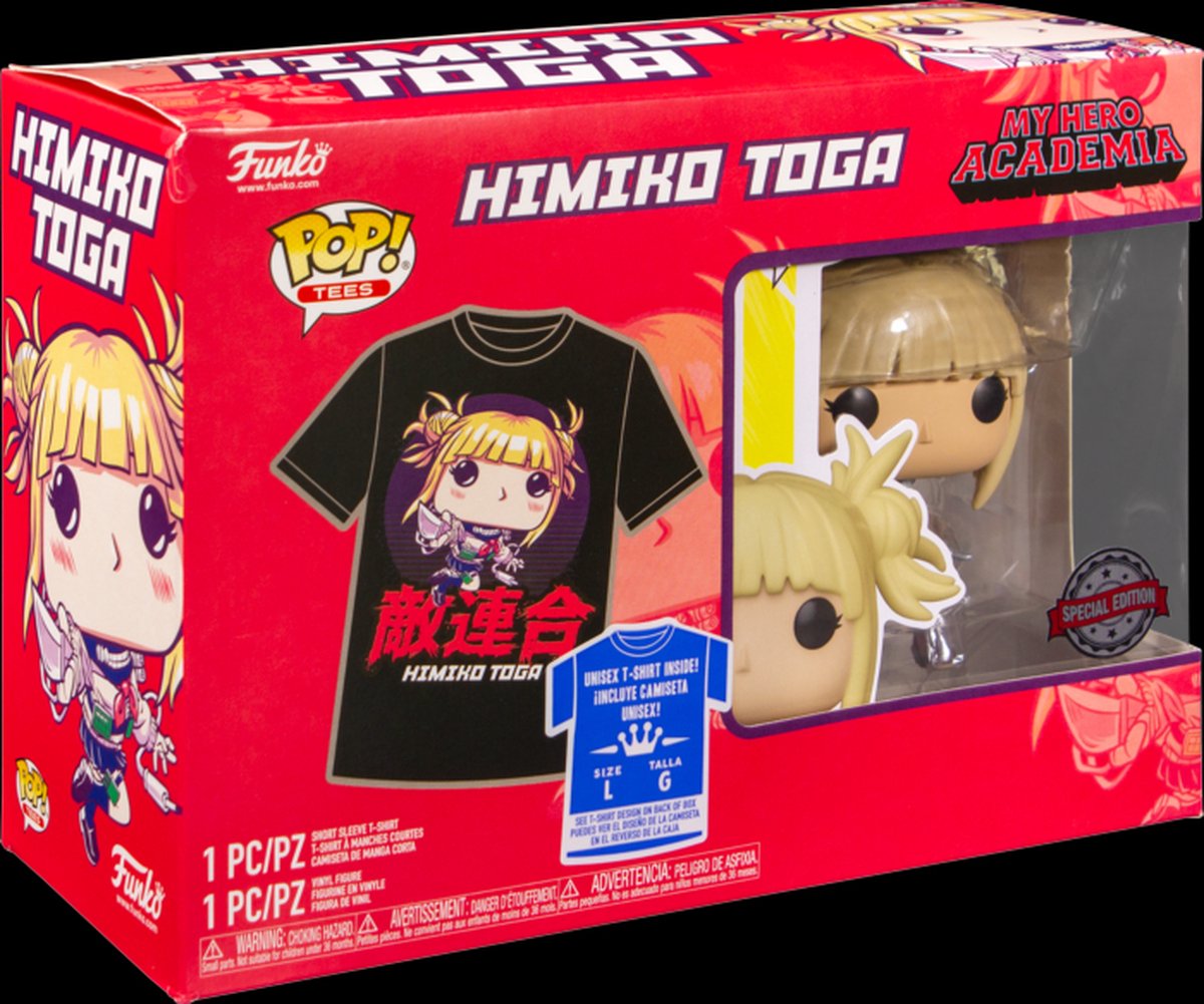   Pop! & Tee Box Himiko Toga Unmasked - My Hero Academia Exclusive - Extra Large