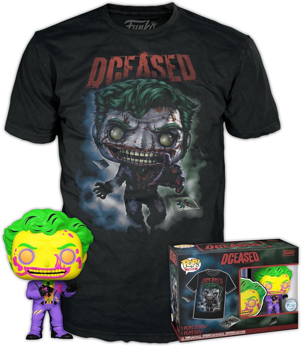   Pop! & Tee: DC Comics - Joker CC - S