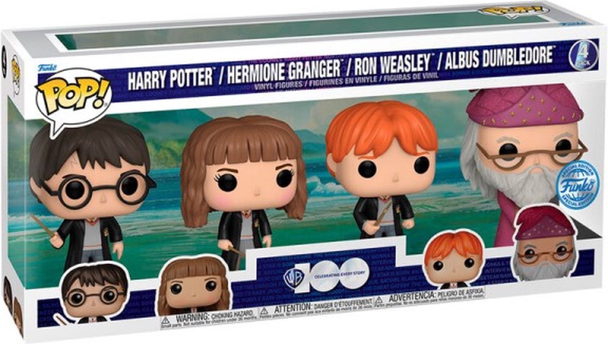   Pop! 4-Pack Harry Potter / Hermoine / Ron / Albus Dumbledore - Special Edition Warner Bros