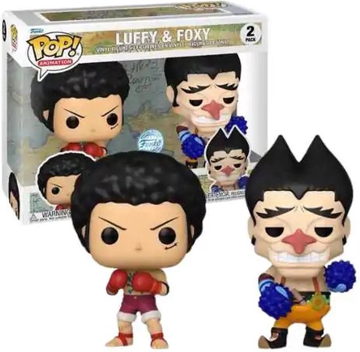  Pop! Animation: One Piece - Luffy & Foxy 2-Pack Special Edition Exclusive