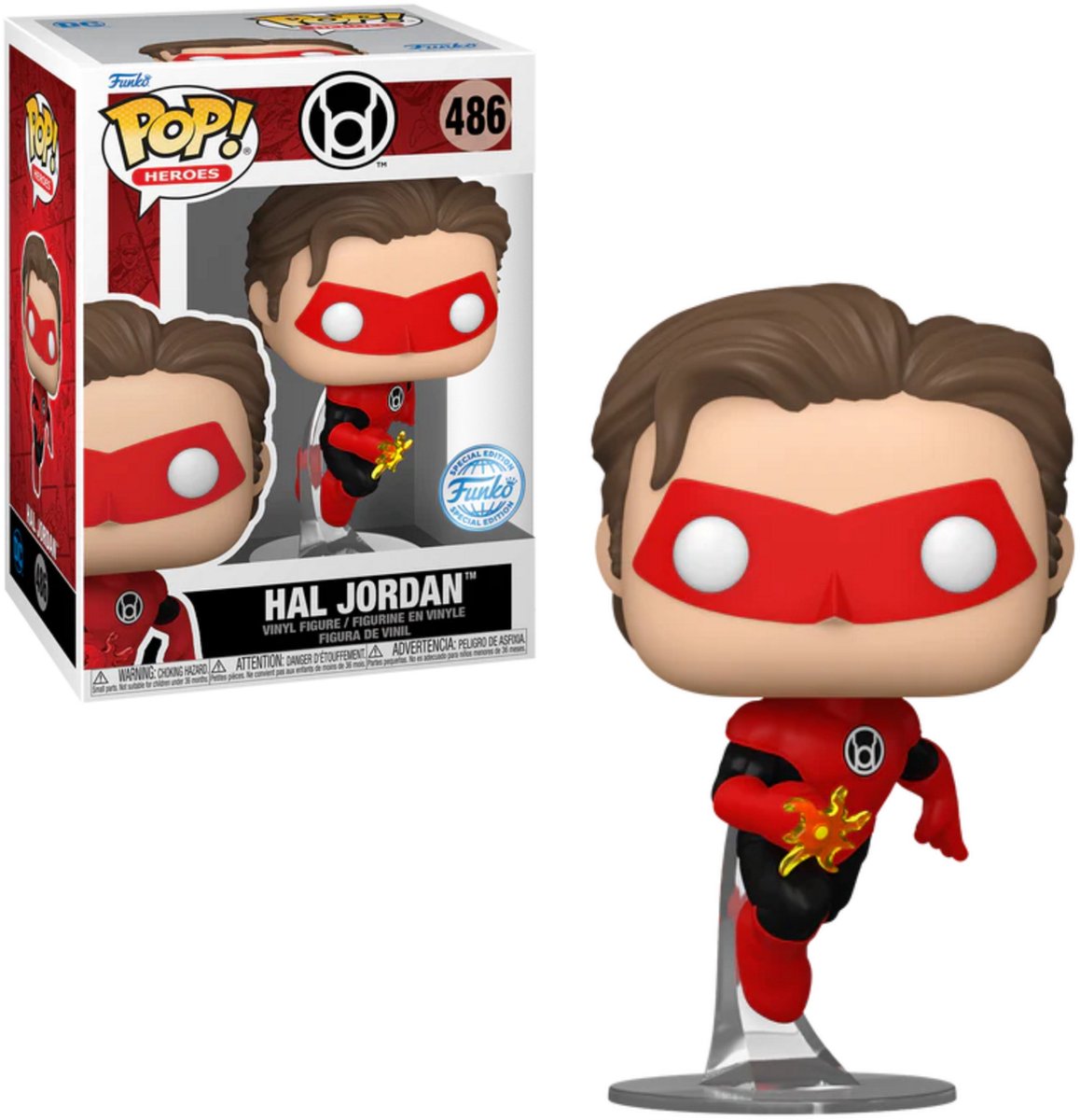   Pop! DC Comics: Green Lantern - Hal Jordan (Red Lantern) Special Edition Exclusive