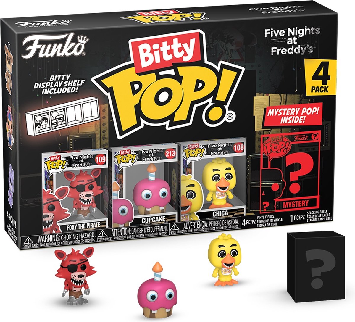   Pop! FIVE NIGHTS AT FREDDYS - Bitty Pop 4 Pack 2.5cm - Foxy