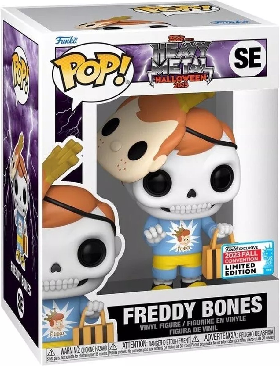   Pop! Freddy: Heavy Metal Halloween - Freddy Bones Fall Convention Exclusive