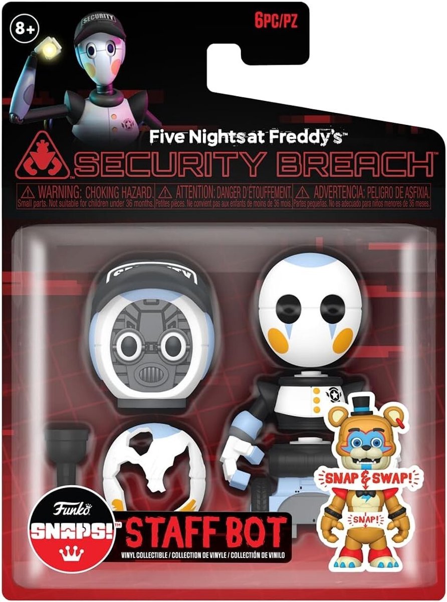   Pop! Games: Action Figure FNAF - Security Staff Bot - Single Snap Pack