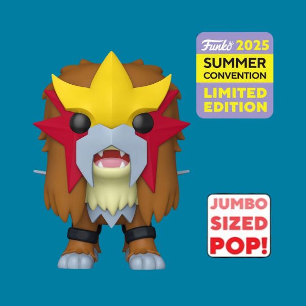   Pop! Games: Pokemon - Entei (10-inch) (2025 Summer Convention Exclusive)