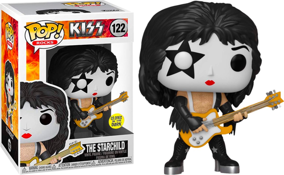   Pop! Kiss - Paul Stanley The Starchild Glow in the Dark Exclusive