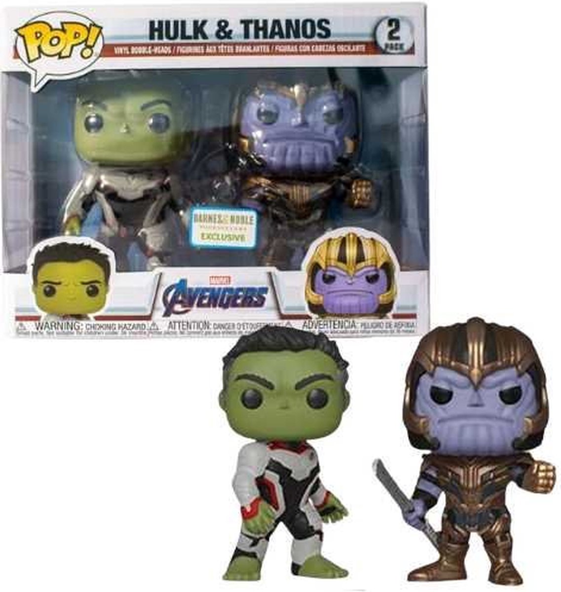   Pop! Marvel: Avengers - Hulk and Thanos 2-pack Barnes & Noble Exclusive