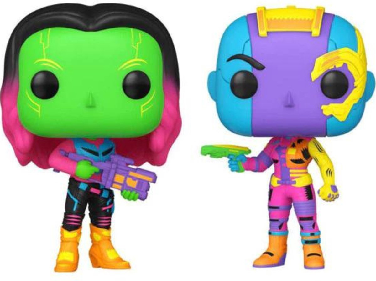   Pop! Marvel Guardians of the Galaxy Vol. 2 - Gamora & Nebula Blacklight 2-Pack