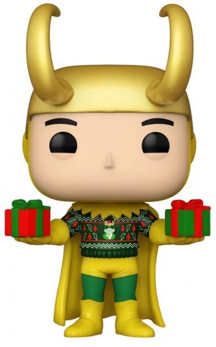   Pop! Marvel: Loki with Sweater Holiday Kerst - Metallic Exclusive